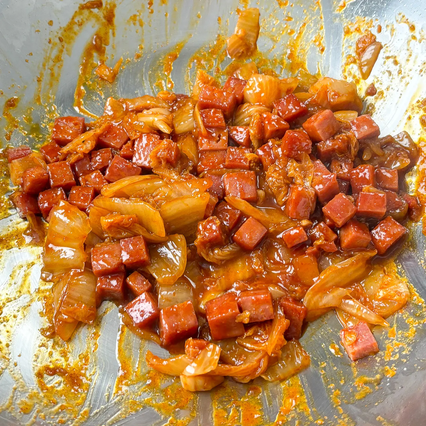 Cream Kimchi Fried Rice, Bokkeumbap, easy recipe