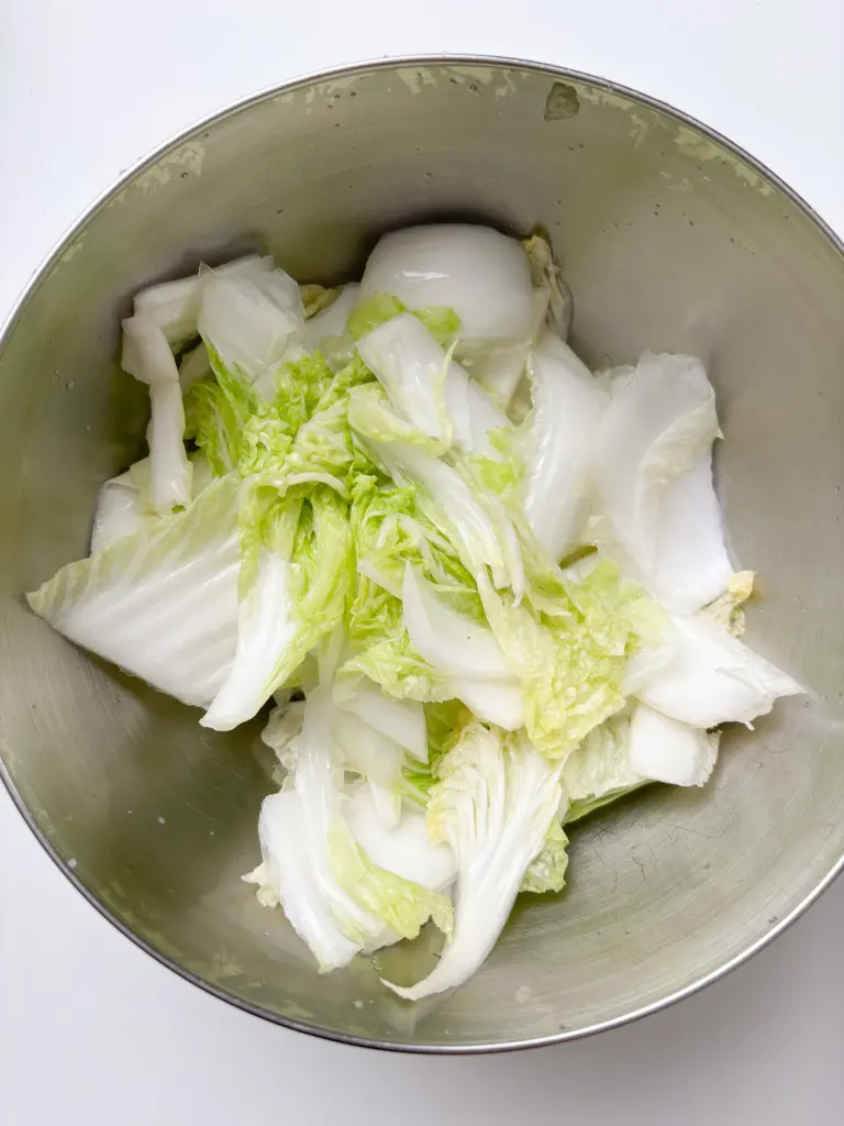 Non-Fermented Geotjeori Kimchi: The Quickest Easy Homemade Cabbage Kimchi geotjeori, fresh kimchi