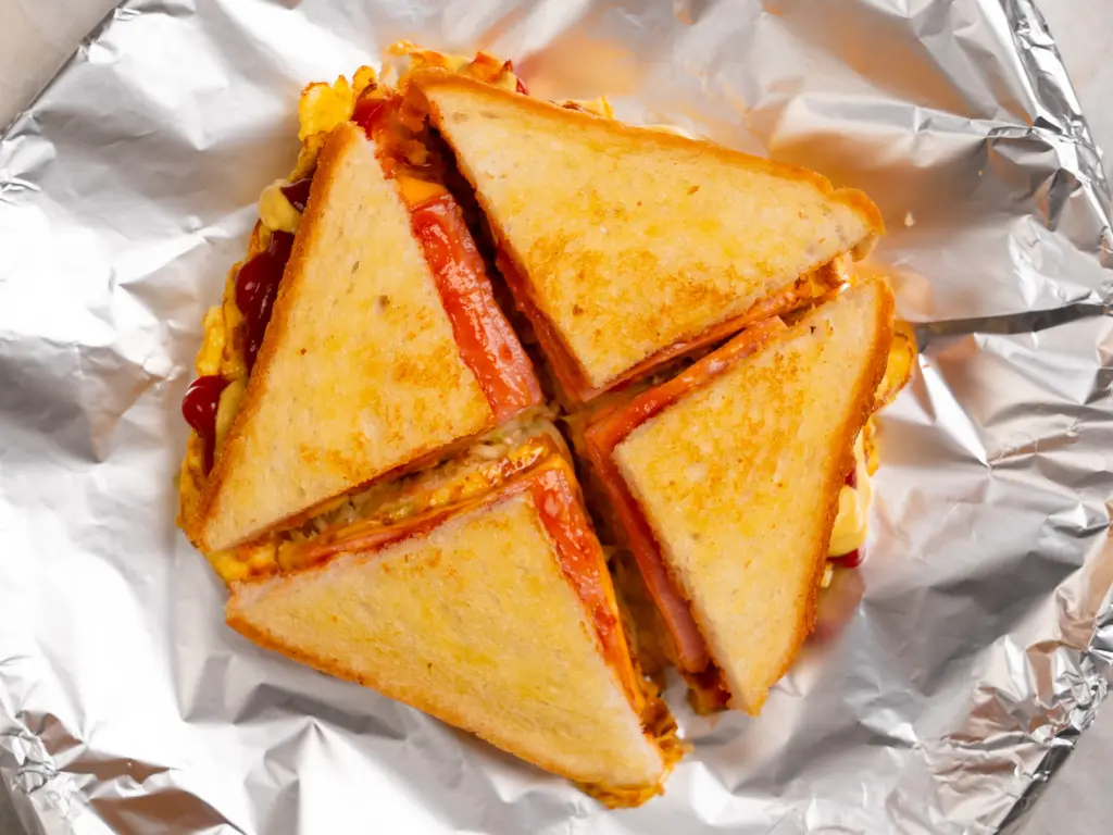 Typhoon Family: Korean Food in the Netflix K Drama gilgeori toast, Korean street toast