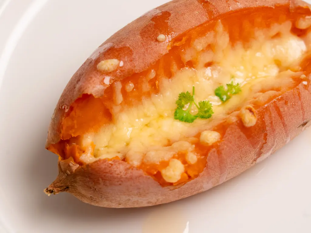 10Minute Microwave Sweet Potato with Korean Honey Butter microwave sweet potato with honey butter