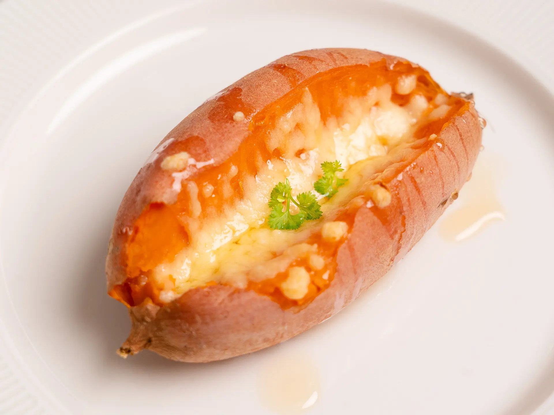 10Minute Microwave Sweet Potato with Korean Honey Butter microwave sweet potato with honey butter