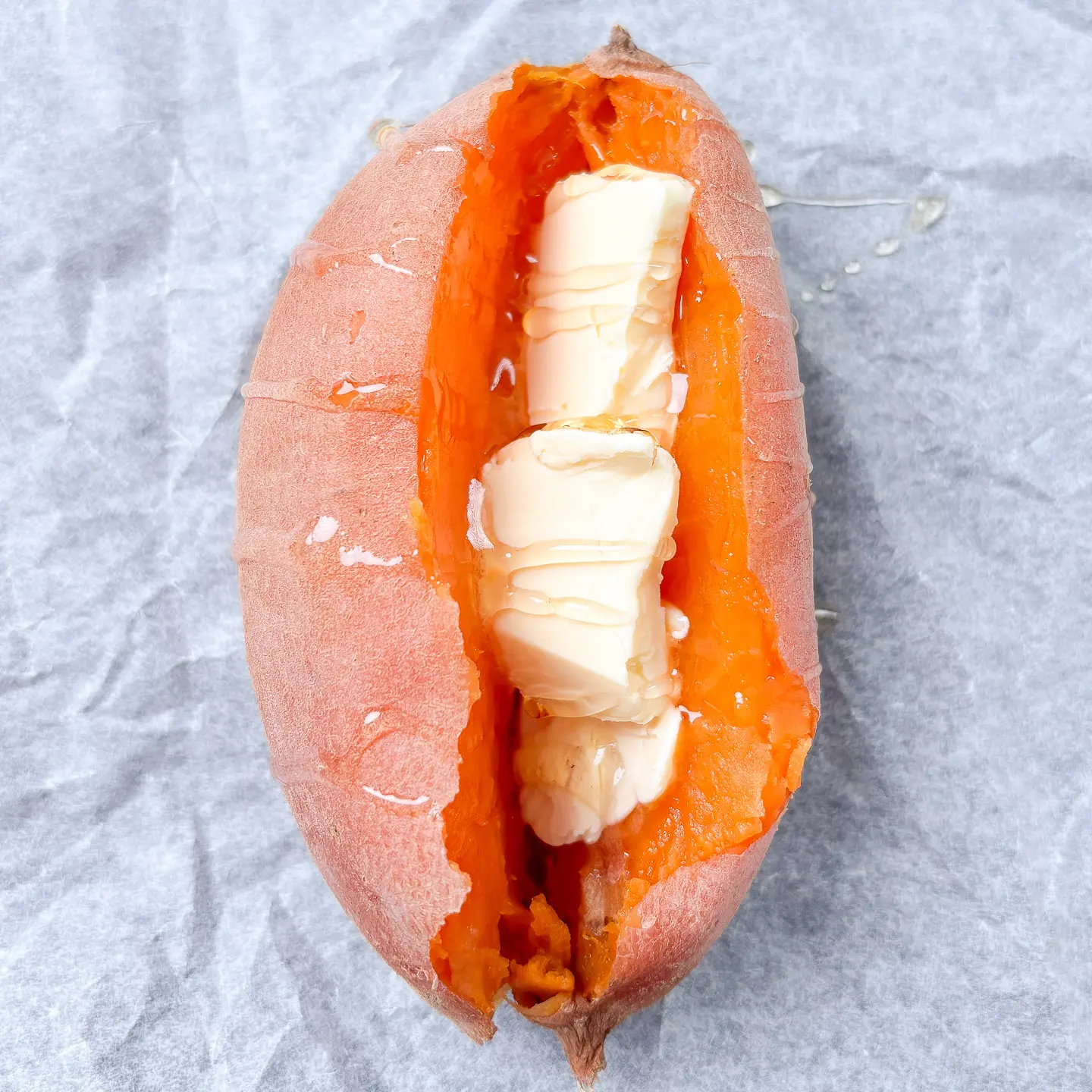 10Minute Microwave Sweet Potato with Korean Honey Butter microwave sweet potato with honey butter