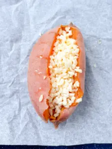 microwave sweet potato with honey butter