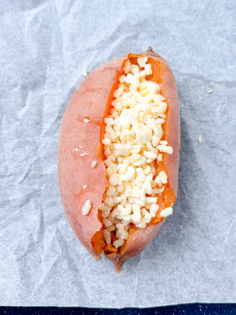 10Minute Microwave Sweet Potato with Korean Honey Butter microwave sweet potato with honey butter