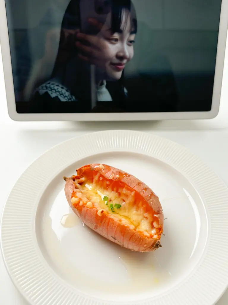 10Minute Microwave Sweet Potato with Korean Honey Butter microwave sweet potato with honey butter