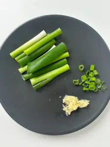 Korean spicy egg drop soup