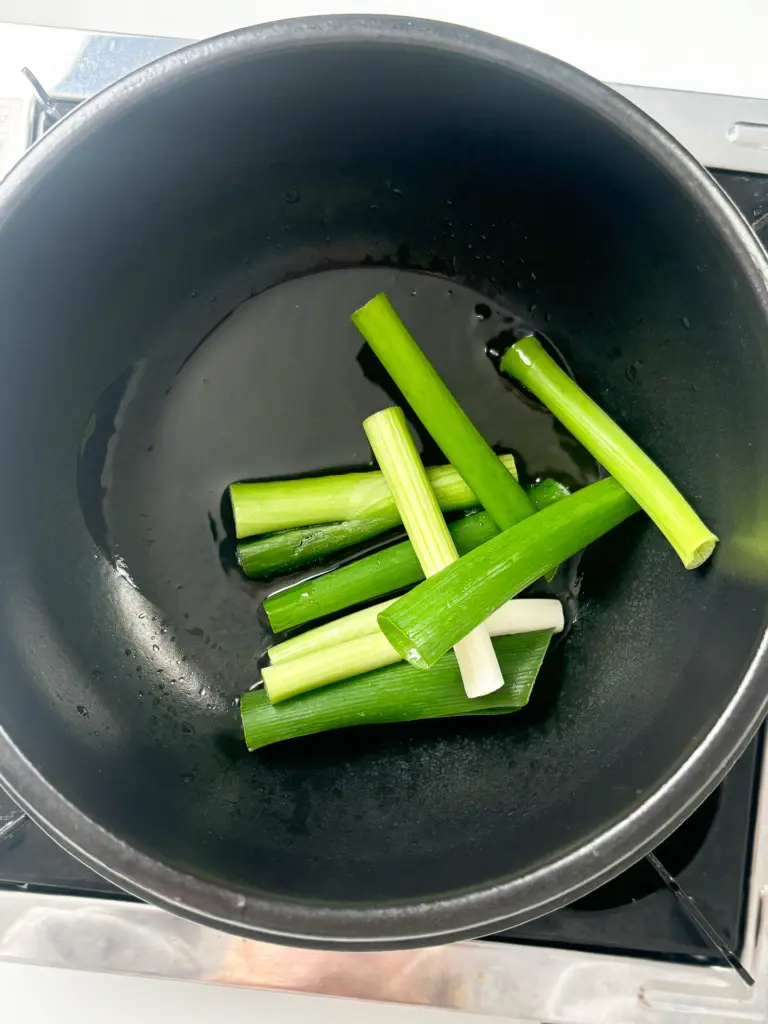 Korean spicy egg drop soup