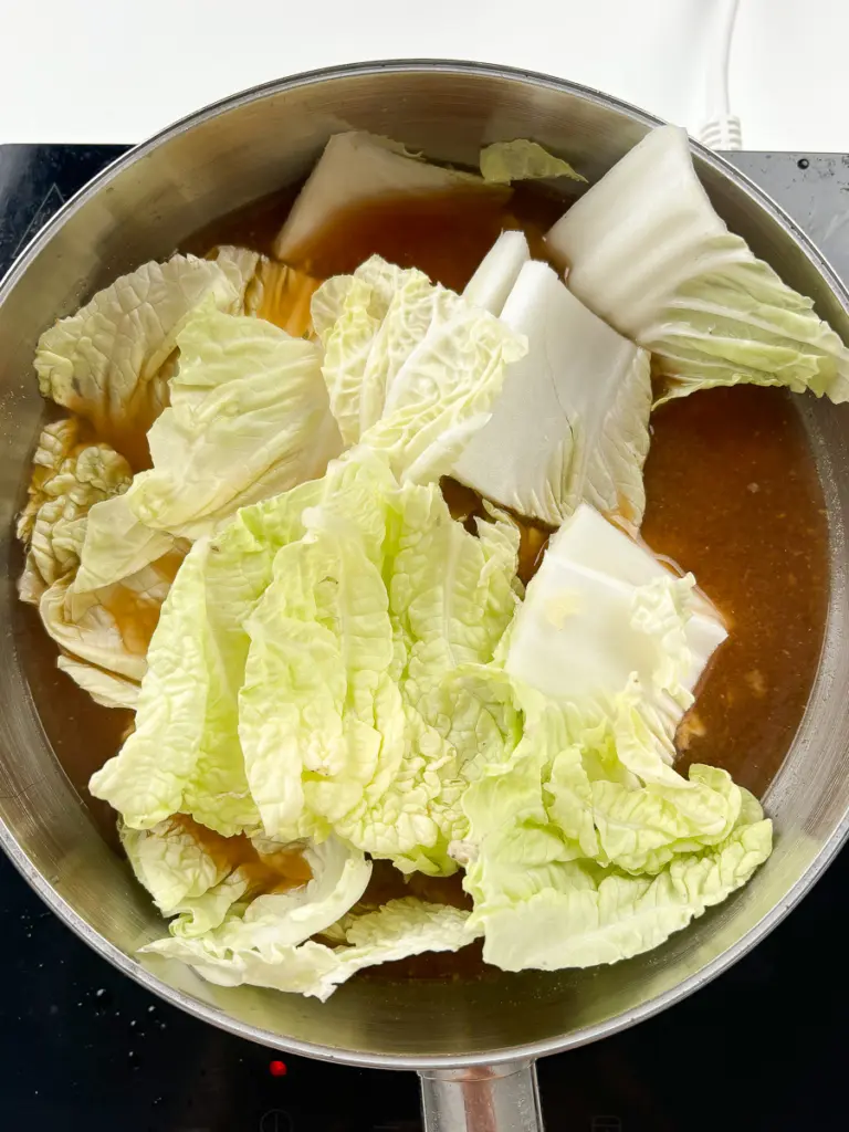 napa cabbage soup, korean soybean paste soup recipe, korean comfort food, doenjang guk