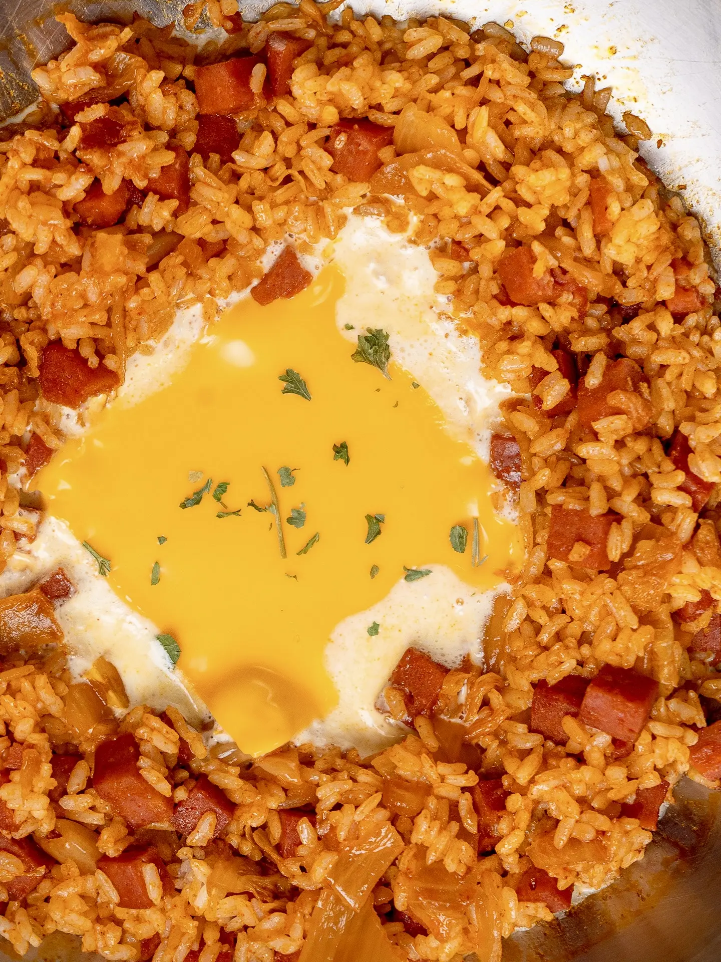 cream kimchi fried rice