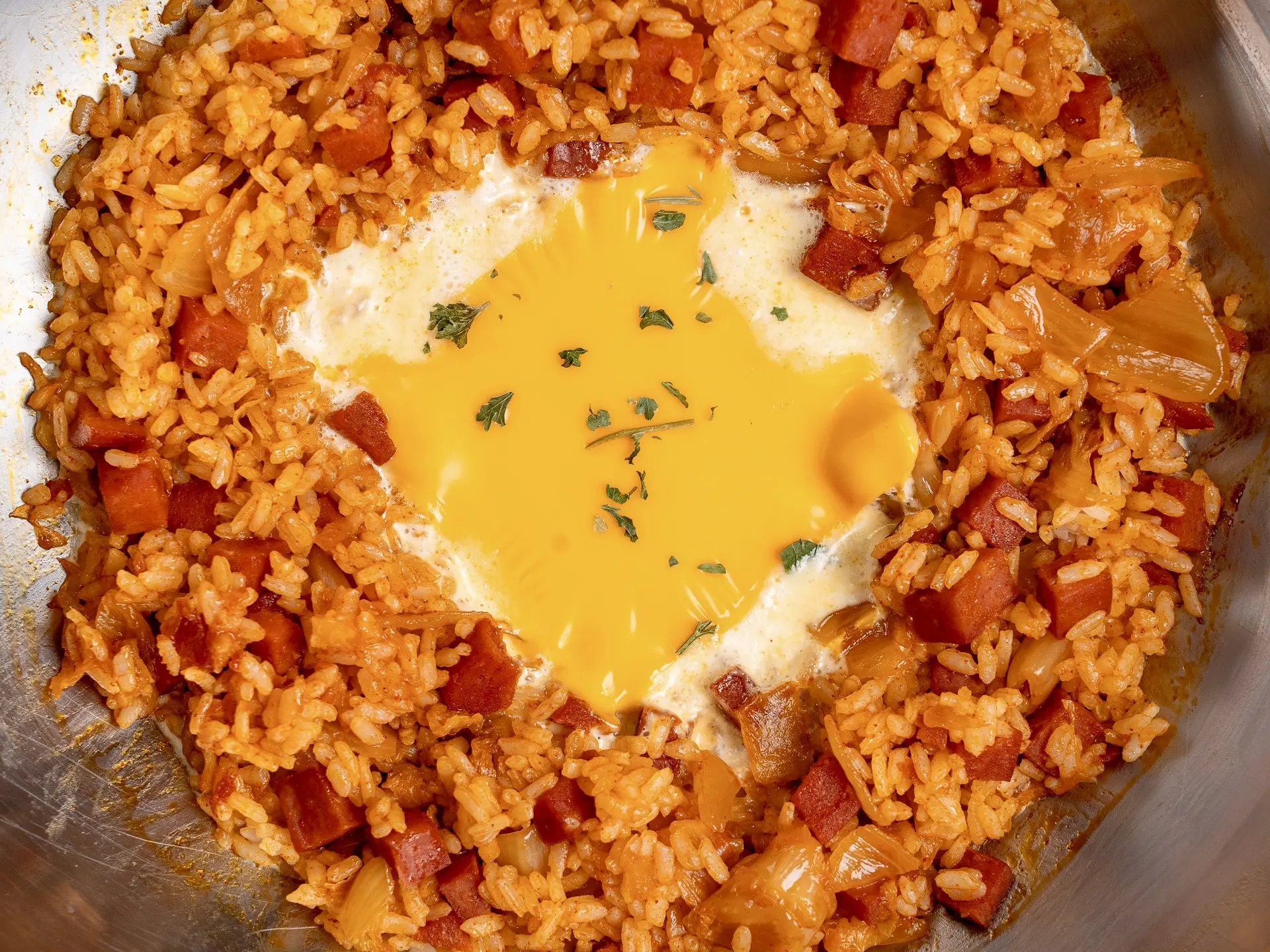 Cream Kimchi Fried Rice, Bokkeumbap, easy recipe