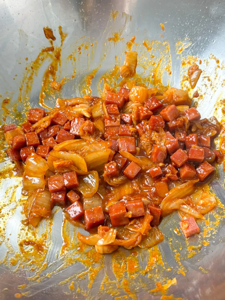 Cream Kimchi Fried Rice, Bokkeumbap, easy recipe