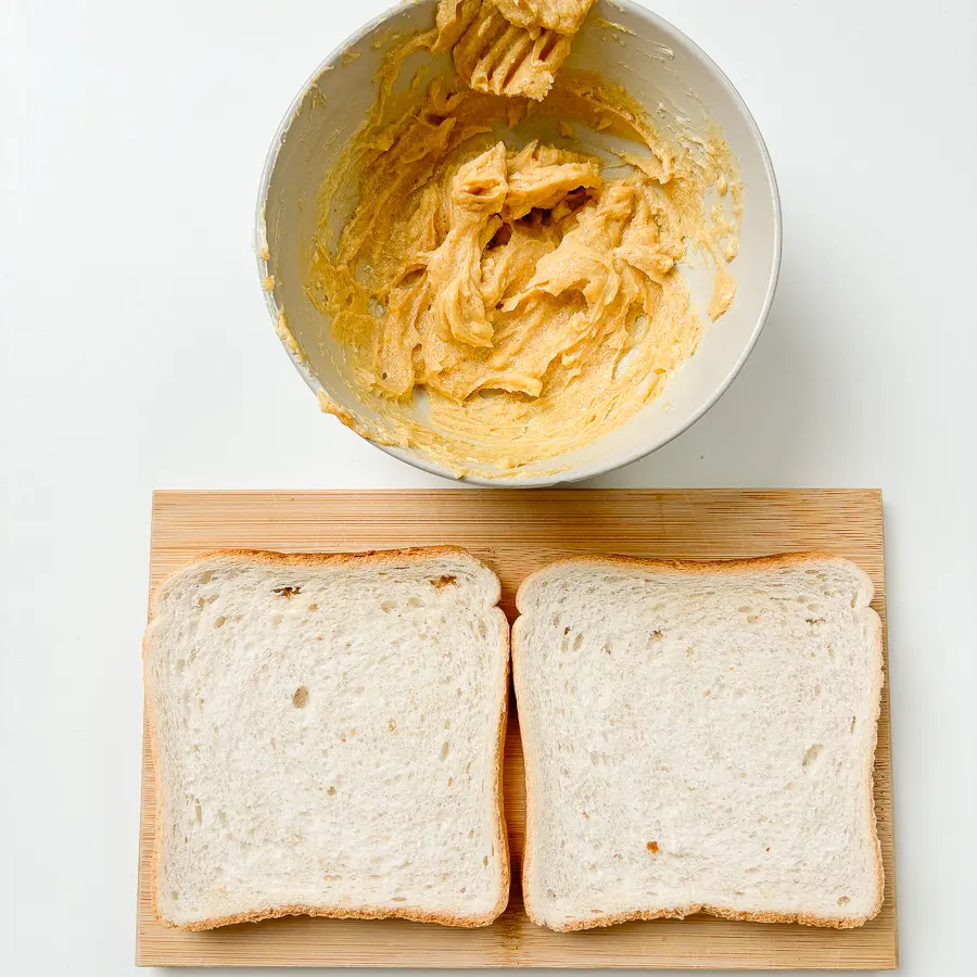 dalgona toast, Korean brown sugar toast with cheese