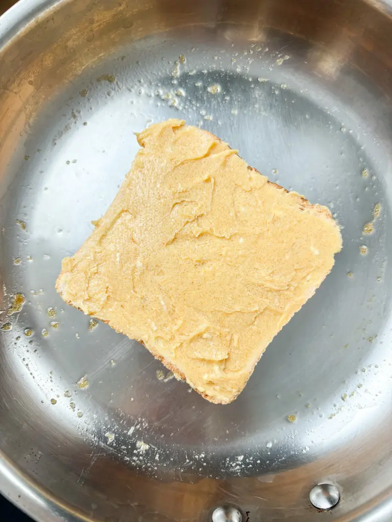 dalgona toast, Korean brown sugar toast with cheese