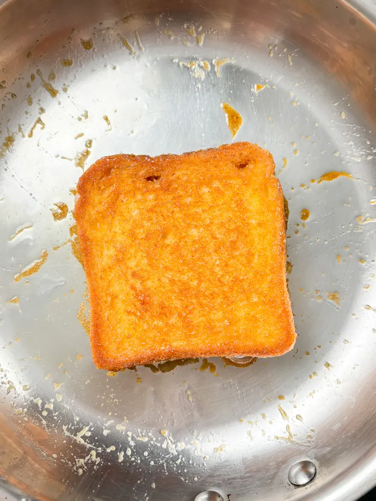 dalgona toast, Korean brown sugar toast with cheese