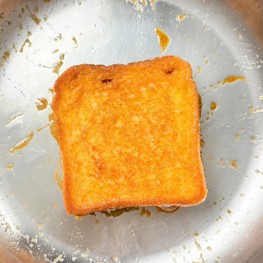 dalgona toast, Korean brown sugar toast with cheese