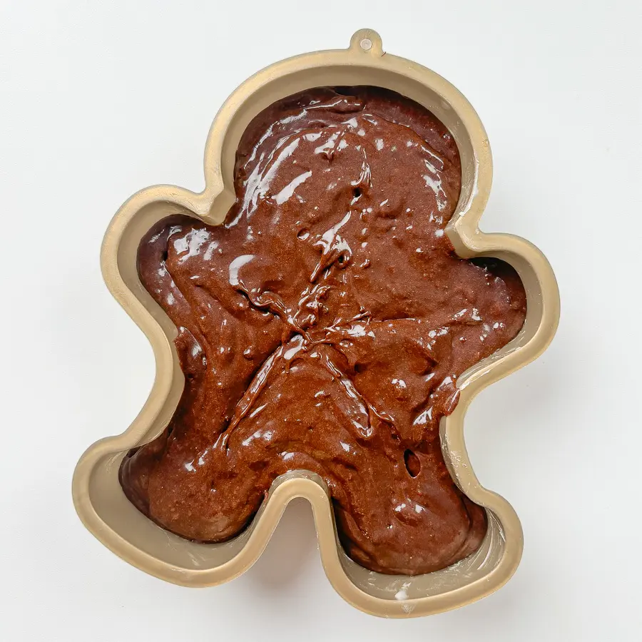 Easy Christmas Brownie Recipe, fudgy Gingerbread Man Brownie, christmas dessert