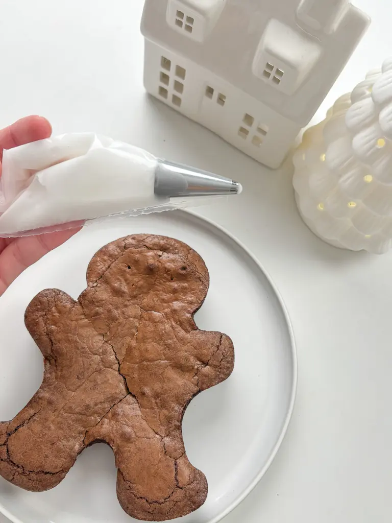 Easy Christmas Brownie Recipe, fudgy Gingerbread Man Brownie, christmas dessert
