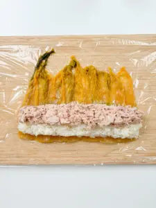 Mukcham Mari: Aged Kimchi Kimbap No Seaweed Needed! mukcham mari, kimchi kimbap, tuna mayo