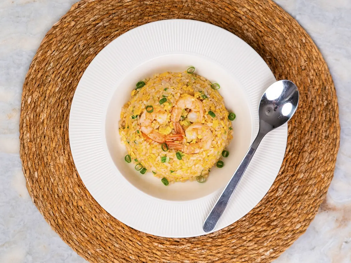 shrimp fried rice recipe, Korean fried rice, shrimp recipes with rice