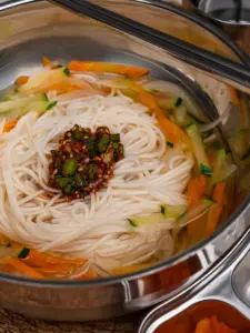 Janchi guksu, banquet noodles, Korean noodle soup