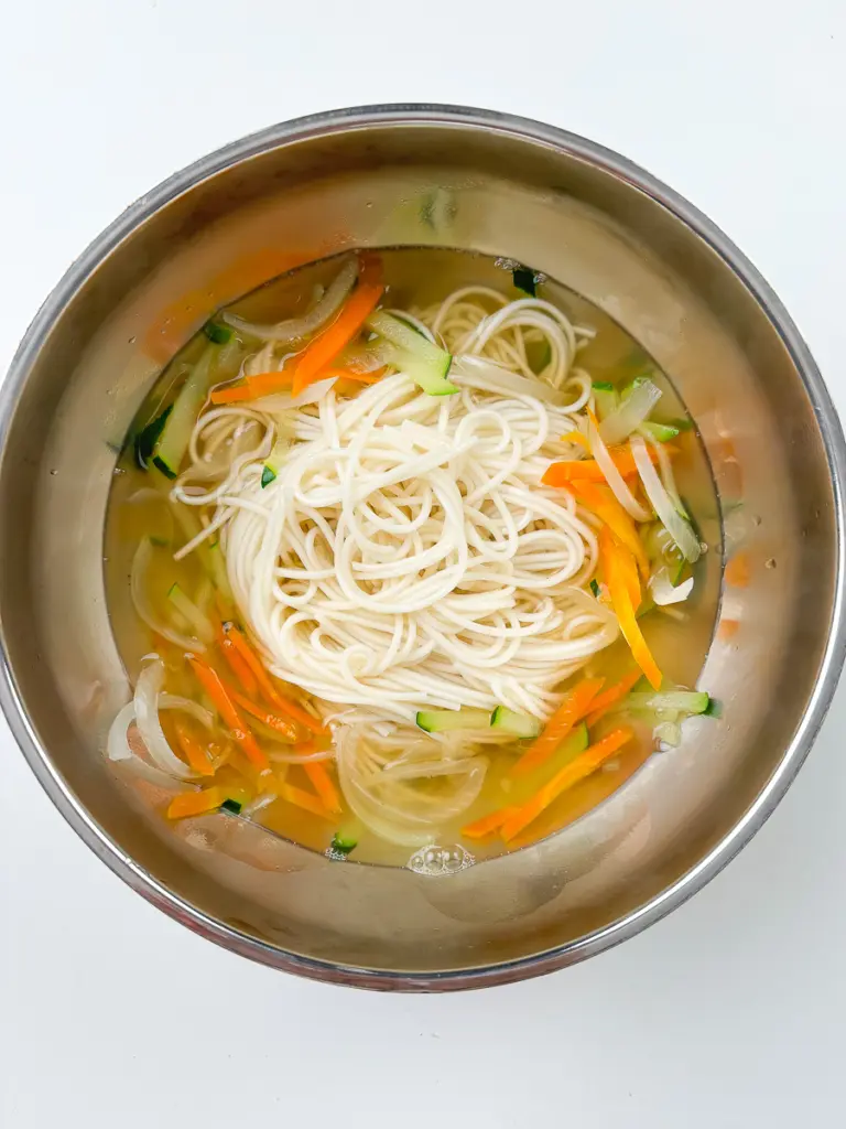 Janchi guksu recipe, banquet noodles, Korean noodle soup