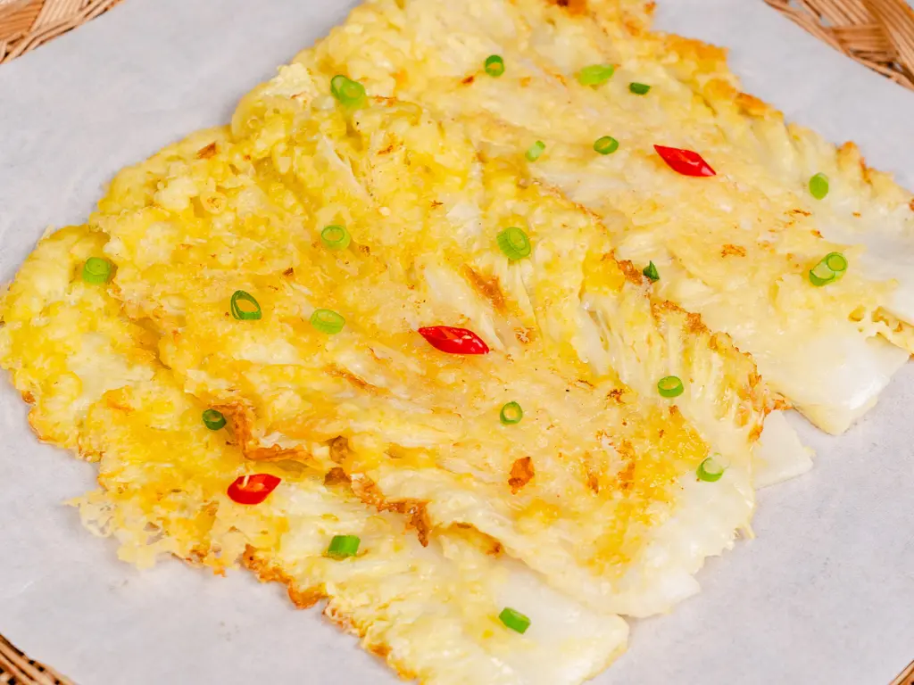 Napa Cabbage Pancake: A Crispy Vegan Korean Vegetable Pancake Napa cabbage pancake recipe, Korean vegetable pancake, vegan Korean pancake recipe