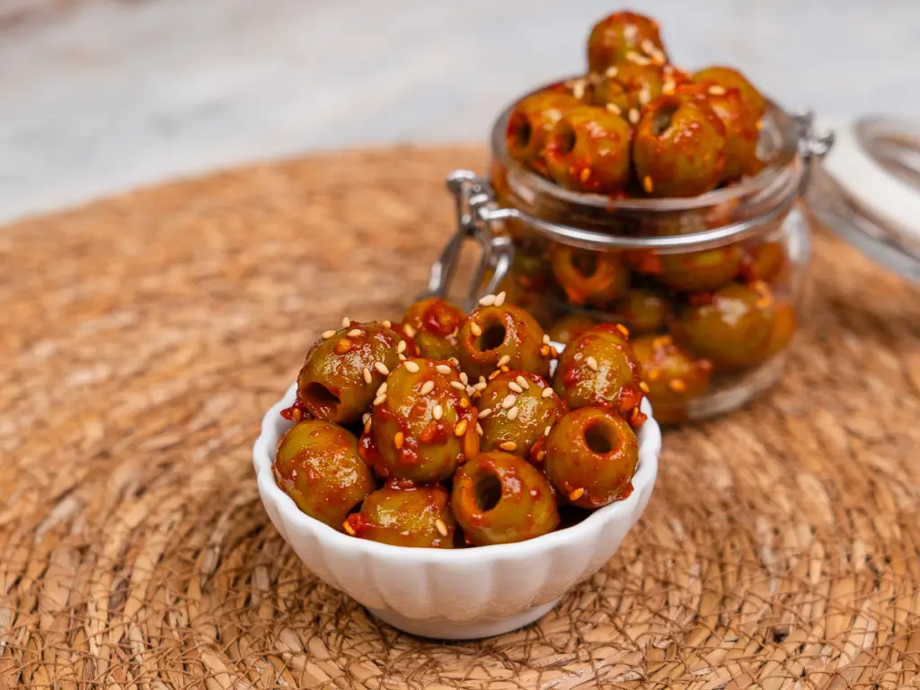 Viral Olive Kimchi: 3-Minute Easy Banchan for a Trendy Korean Side olive kimchi recipe, healthy banchan recipes, Korean side dish