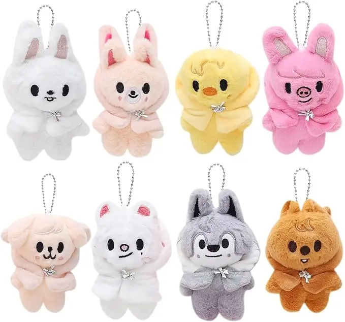 Bangchan's Favorite Food: Top 10 Must-Try Picks for SKZ Fans SKZOO plush keychain set fan merchandise