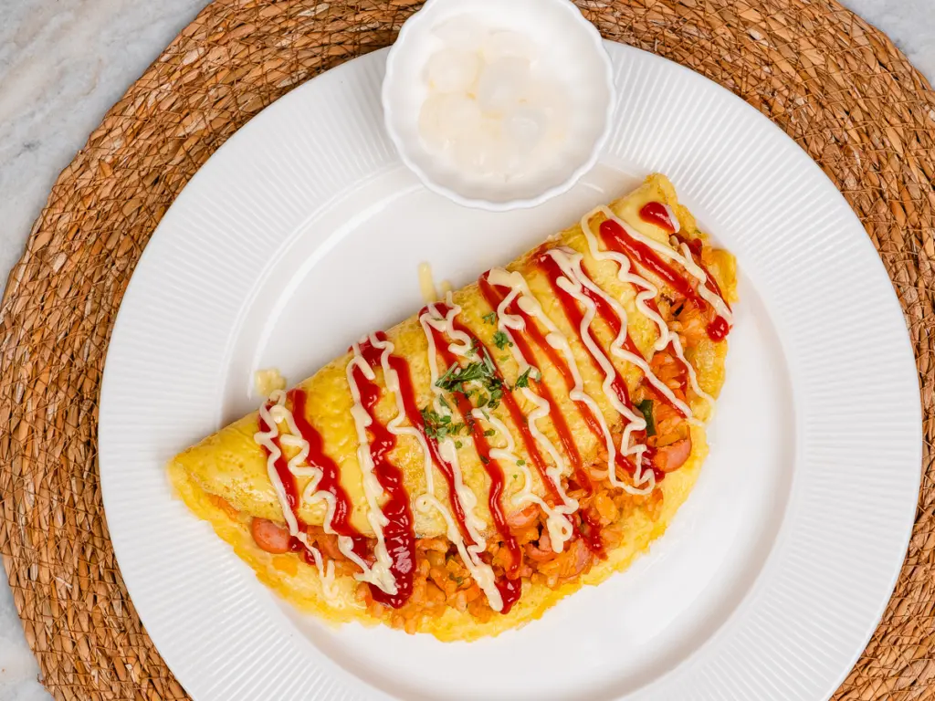 Easy Omurice: Omelet Rice Featuring Ketchup Fried Rice omurice recipe, omelet rice recipe, ketchup fried rice