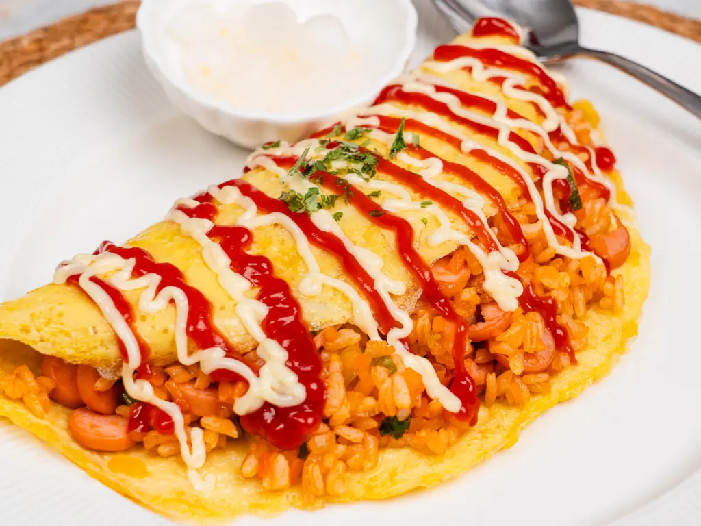 Easy Omurice: Omelet Rice Featuring Ketchup Fried Rice omurice recipe, omelet rice recipe, ketchup fried rice