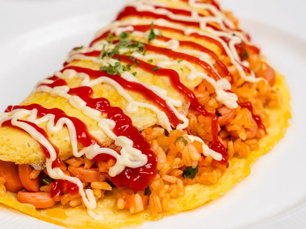 Easy Omurice: Omelet Rice Featuring Ketchup Fried Rice omurice recipe, omelet rice recipe, ketchup fried rice