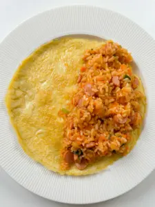 Easy Omurice: Omelet Rice Featuring Ketchup Fried Rice omurice recipe, omelet rice recipe, ketchup fried rice