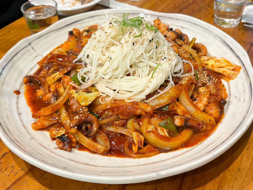 stir fried octopus, SKZ Hyunjin’s favorite food