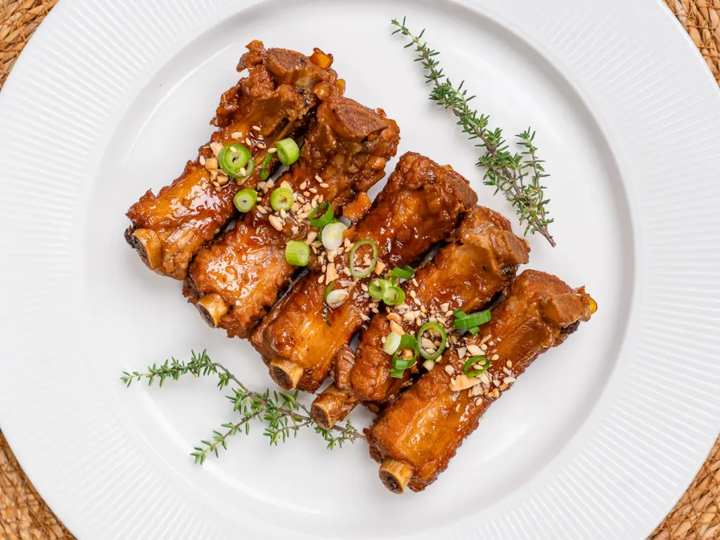 Korean pork ribs, braised pork ribs, pressure cooker pork ribs recipe