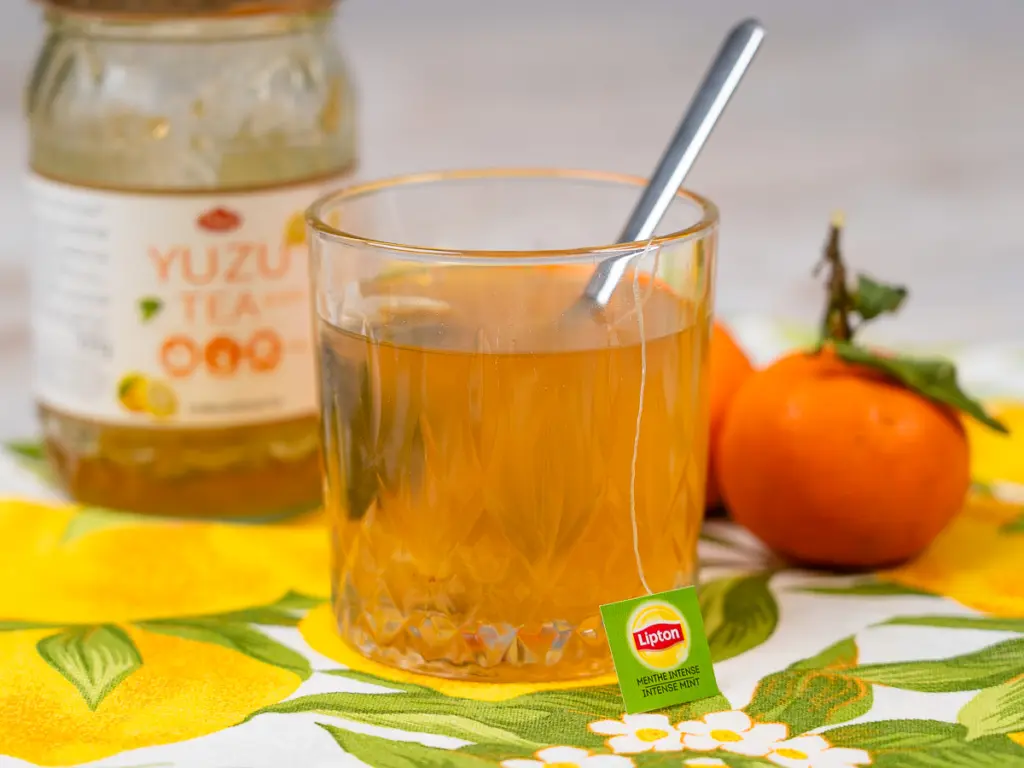 yuja mint tea, starbucks tea, starbucks copycat recipe