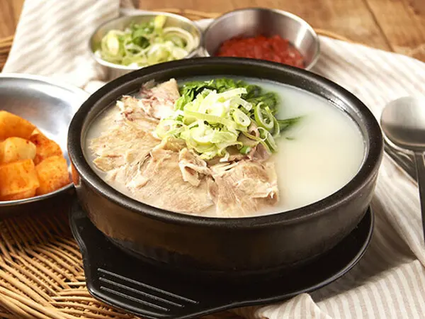 Jimin’s favorite food: A warm bowl of Dwaeji Gukbap from Busan.