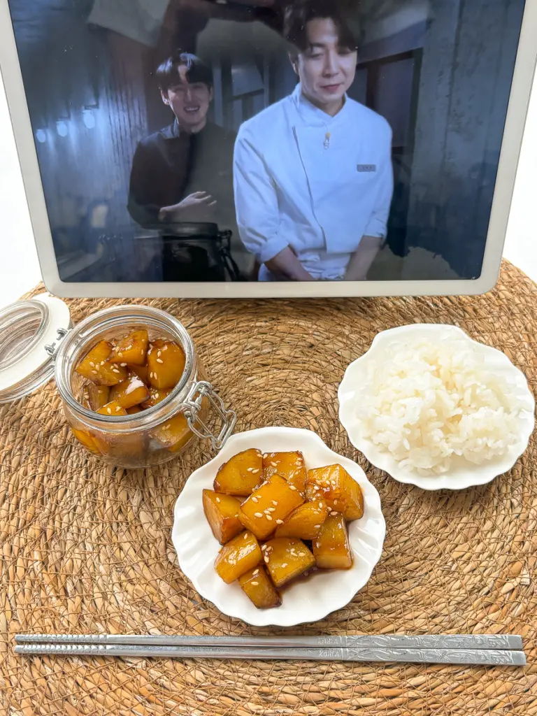 Korean braised potatoes (Gamja Jorim) Korean potato side dish recipe