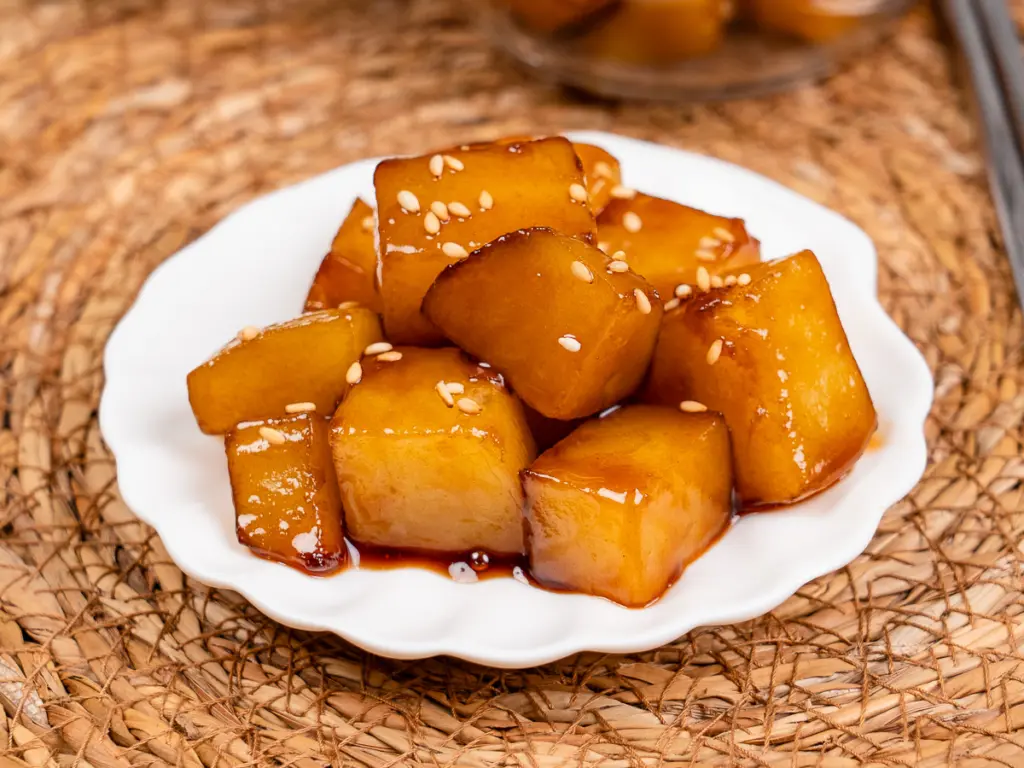 Korean braised potatoes (Gamja Jorim) Korean potato side dish