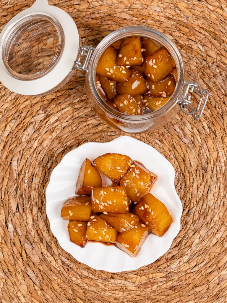 Easy Korean braised potatoes Gamja Jorim recipe Korean banchan