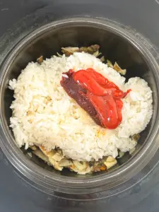 cheese mandu rice, Korean mandu rice bowl, dumpling rice recipe