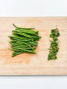 healthy air fryer green beans — 10 minute Korean snack recipe
