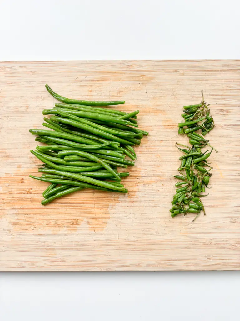 healthy air fryer green beans — 10 minute Korean snack recipe