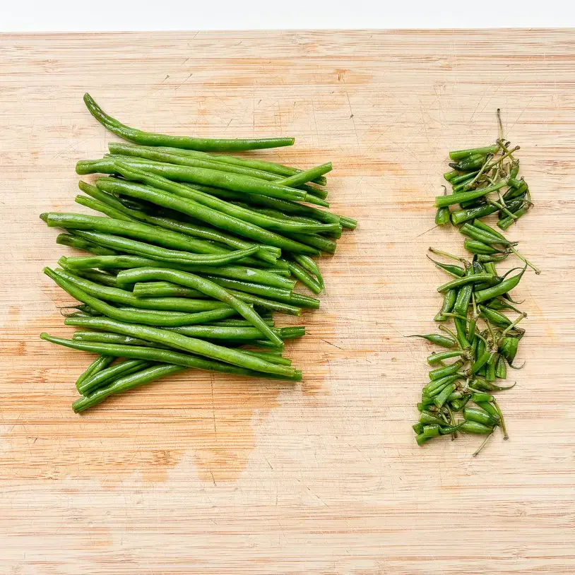 healthy air fryer green beans — 10 minute Korean snack recipe