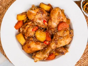 Jjimdak recipe, Korean soy sauce braised chicken, andong jjimdak recipe