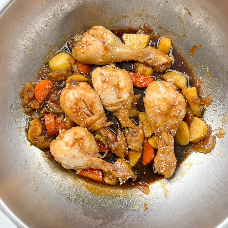 Jjimdak recipe, Korean soy sauce braised chicken, andong jjimdak recipe