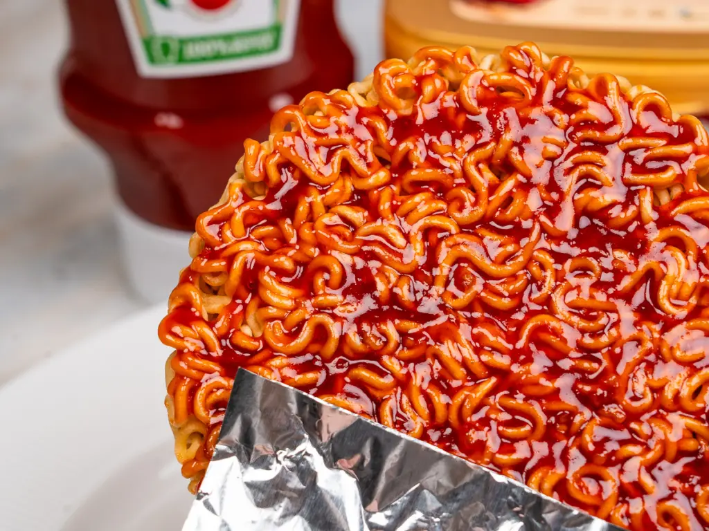 Ramyun ttang, fried ramen noodles, Korean ramen snack