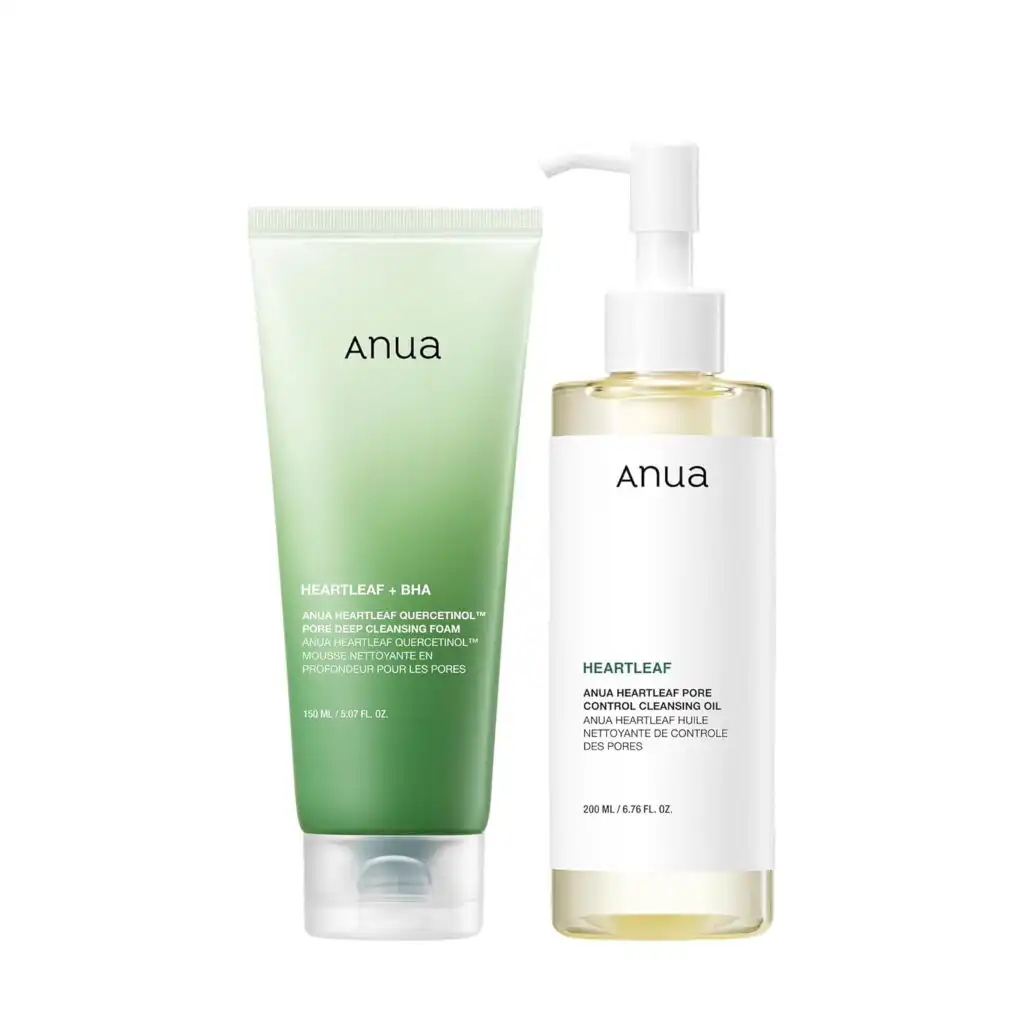 Clear Skin Diet: Eat Your Korean Skincare for Acne-Free Skin cleansing is important for clear skin diet: anua cleansing foam and oil