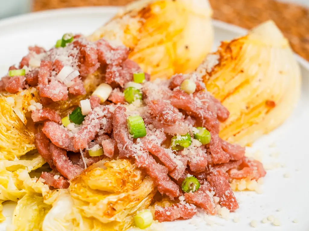 Baby napa cabbage (알배추) is the best choice for pan fried cabbage steaks