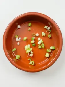 green onion garnish for the napa cabbage side dish, pan fried cabbage steaks