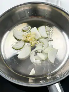 Grandma's Zucchini Stir Fry: 15-Min Best Korean Side Dish golden garlic and onion sautéing before zucchini stir fry